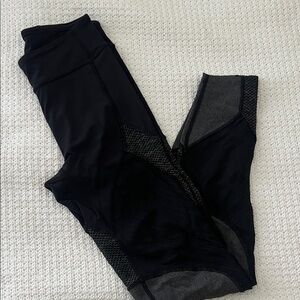 Lululemon athletica Black Lab Divert Mesh Leggings Sz 6, S